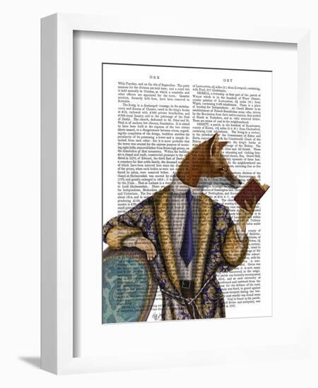 Book Reader Fox-Fab Funky-Framed Premium Giclee Print