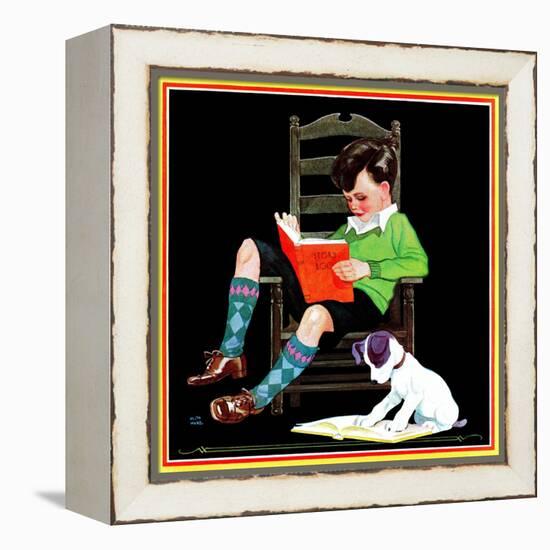 Book Report - Child Life-Keith Ward-Framed Premier Image Canvas