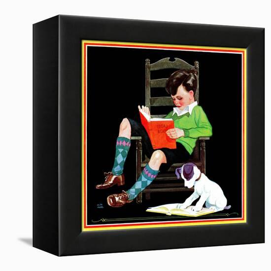 Book Report - Child Life-Keith Ward-Framed Premier Image Canvas