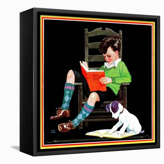 Book Report - Child Life-Keith Ward-Framed Premier Image Canvas