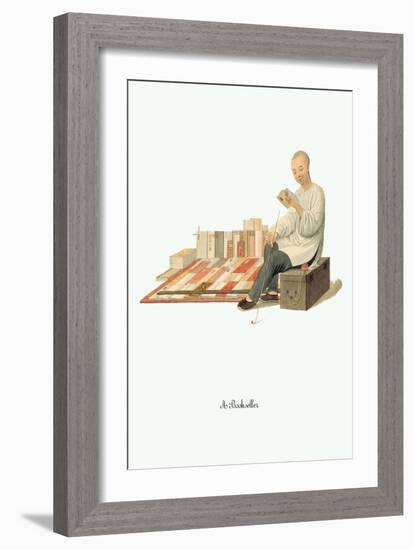 Book Seller-George Henry Malon-Framed Art Print
