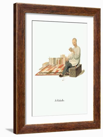 Book Seller-George Henry Malon-Framed Art Print