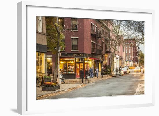 Book Shop in Greenwich Village, Manhattan, New York City, New York, USA-Jon Arnold-Framed Photographic Print