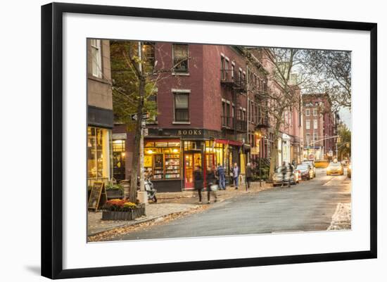 Book Shop in Greenwich Village, Manhattan, New York City, New York, USA-Jon Arnold-Framed Photographic Print