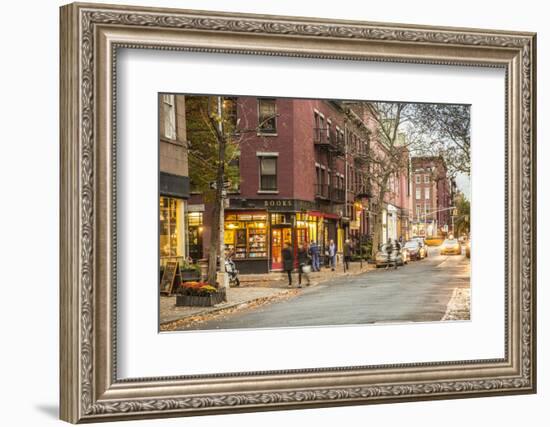 Book Shop in Greenwich Village, Manhattan, New York City, New York, USA-Jon Arnold-Framed Photographic Print