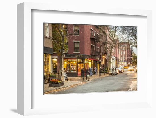 Book Shop in Greenwich Village, Manhattan, New York City, New York, USA-Jon Arnold-Framed Photographic Print