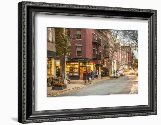 Book Shop in Greenwich Village, Manhattan, New York City, New York, USA-Jon Arnold-Framed Photographic Print