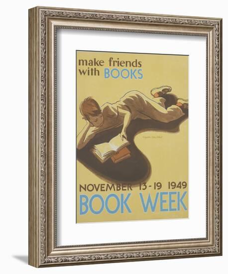 Book Week Poster-Elizabeth Tyler Wolcott-Framed Giclee Print