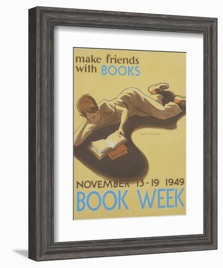 Book Week Poster-Elizabeth Tyler Wolcott-Framed Giclee Print