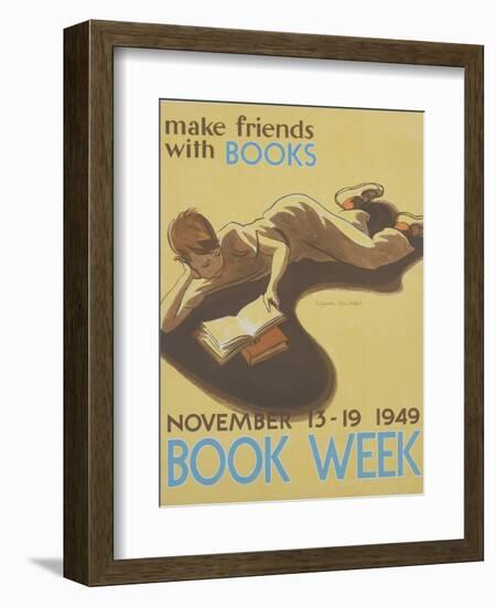 Book Week Poster-Elizabeth Tyler Wolcott-Framed Giclee Print