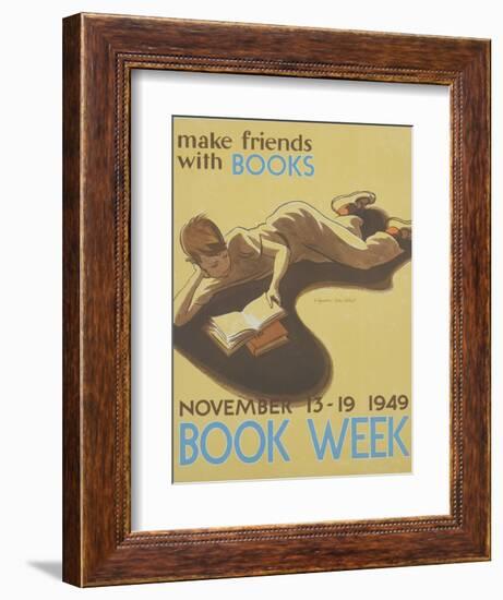 Book Week Poster-Elizabeth Tyler Wolcott-Framed Giclee Print