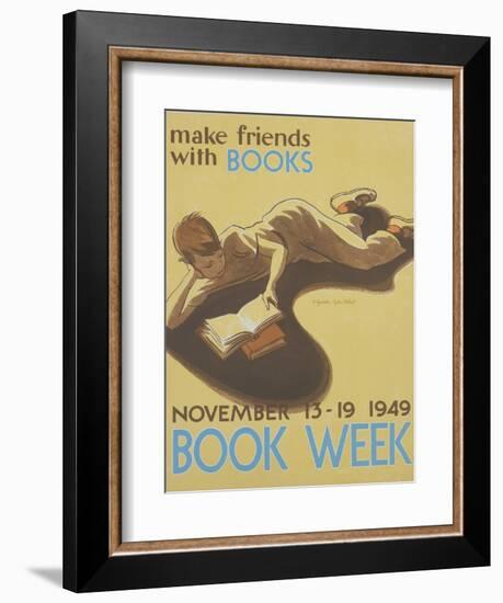 Book Week Poster-Elizabeth Tyler Wolcott-Framed Giclee Print