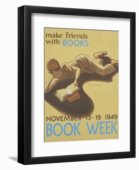 Book Week Poster-Elizabeth Tyler Wolcott-Framed Giclee Print