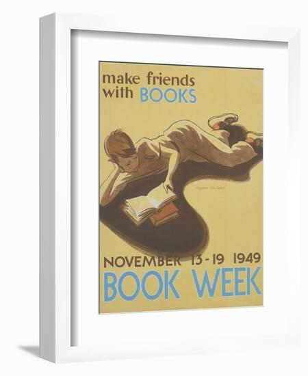 Book Week Poster-Elizabeth Tyler Wolcott-Framed Giclee Print