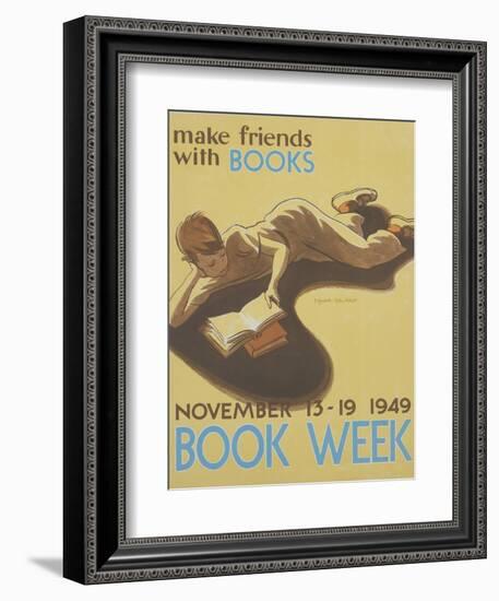 Book Week Poster-Elizabeth Tyler Wolcott-Framed Giclee Print