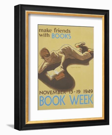 Book Week Poster-Elizabeth Tyler Wolcott-Framed Giclee Print