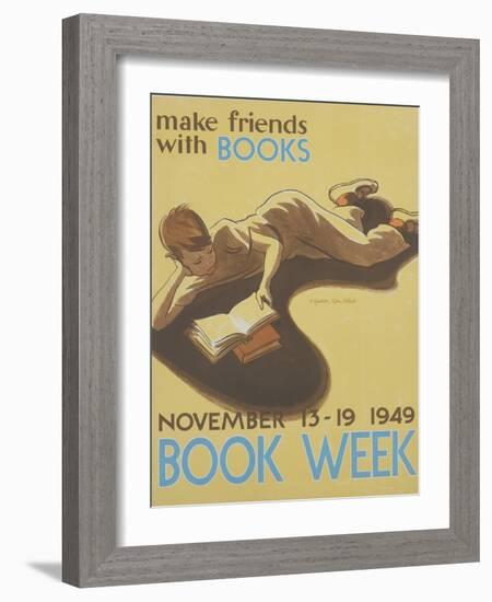 Book Week Poster-Elizabeth Tyler Wolcott-Framed Giclee Print