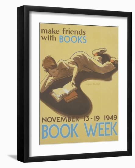 Book Week Poster-Elizabeth Tyler Wolcott-Framed Giclee Print