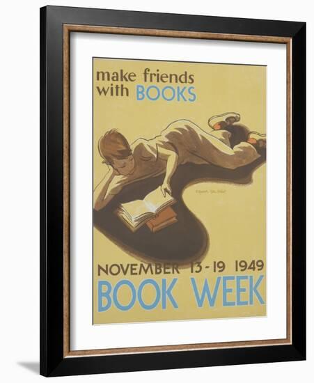 Book Week Poster-Elizabeth Tyler Wolcott-Framed Giclee Print