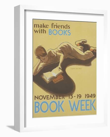 Book Week Poster-Elizabeth Tyler Wolcott-Framed Giclee Print