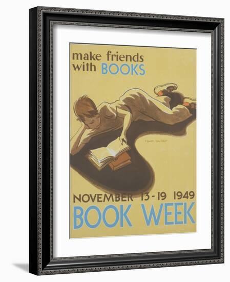 Book Week Poster-Elizabeth Tyler Wolcott-Framed Giclee Print