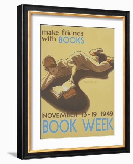 Book Week Poster-Elizabeth Tyler Wolcott-Framed Giclee Print