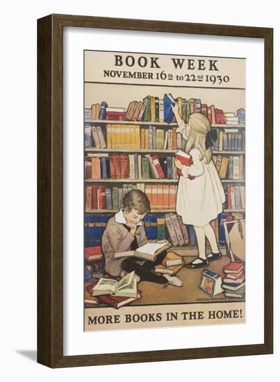 Book Week Poster-Jesse Willcox Smith-Framed Giclee Print