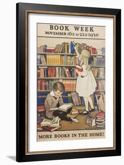 Book Week Poster-Jesse Willcox Smith-Framed Giclee Print