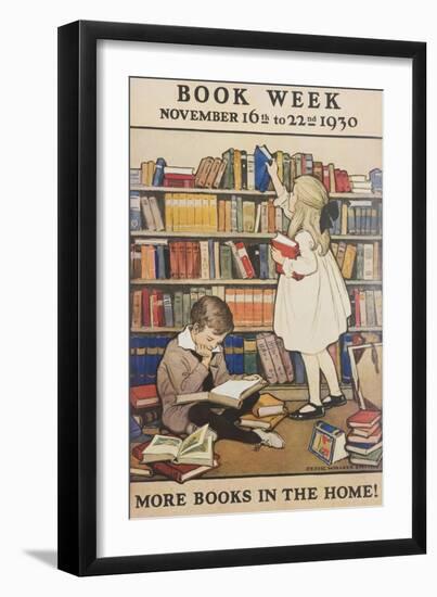 Book Week Poster-Jesse Willcox Smith-Framed Giclee Print