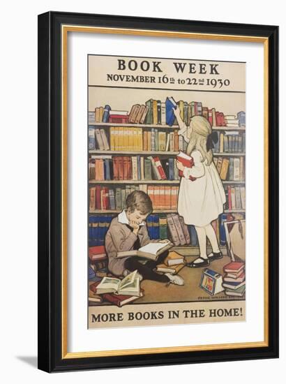 Book Week Poster-Jesse Willcox Smith-Framed Giclee Print