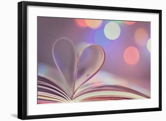 Book With Heart-egal-Framed Art Print