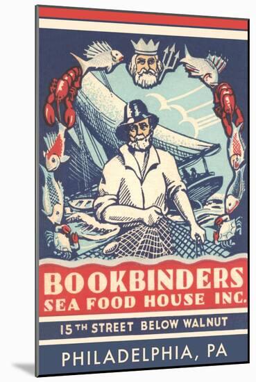 Bookbinders Seafood House Advertisement-null-Mounted Art Print