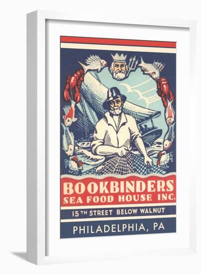 Bookbinders Seafood House Advertisement-null-Framed Premium Giclee Print