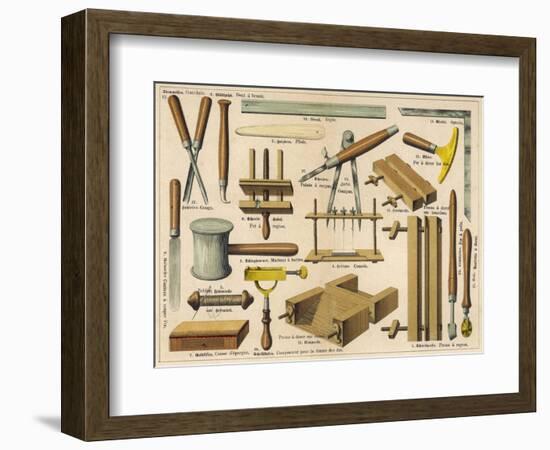 Bookbinding Tools 1875-null-Framed Photographic Print