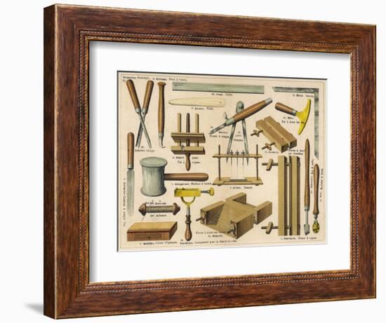 Bookbinding Tools 1875-null-Framed Photographic Print