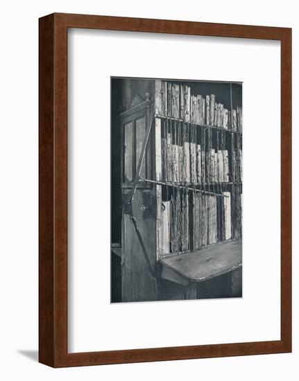 Bookcase, 15th century, with some later editions, and catalogue frame, 17th century, c1931-Unknown-Framed Photographic Print