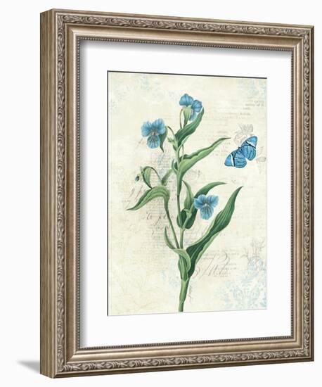 Booked Blue I Crop-Katie Pertiet-Framed Art Print