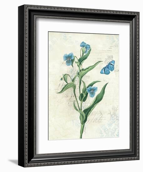 Booked Blue I Crop-Katie Pertiet-Framed Art Print