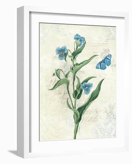 Booked Blue I Crop-Katie Pertiet-Framed Art Print