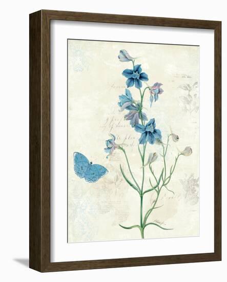 Booked Blue II Crop-Katie Pertiet-Framed Art Print