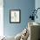 Booked Blue II Crop-Katie Pertiet-Framed Art Print displayed on a wall