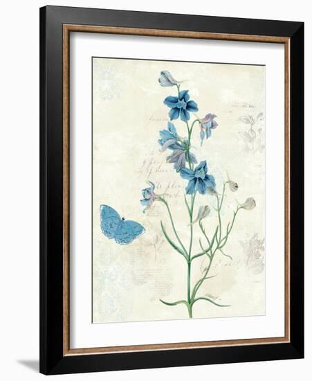 Booked Blue II Crop-Katie Pertiet-Framed Art Print