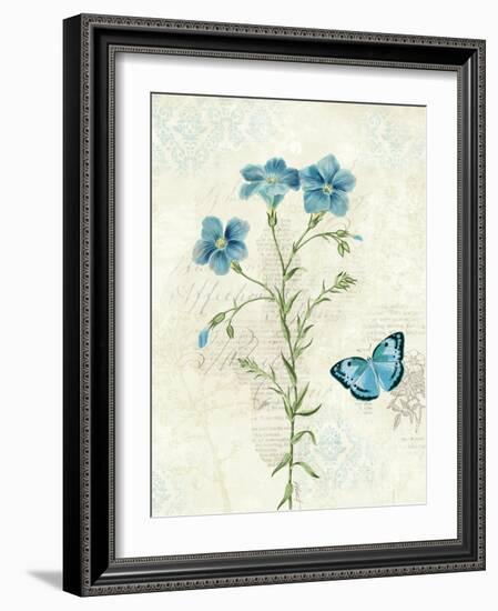 Booked Blue III Crop-Katie Pertiet-Framed Art Print