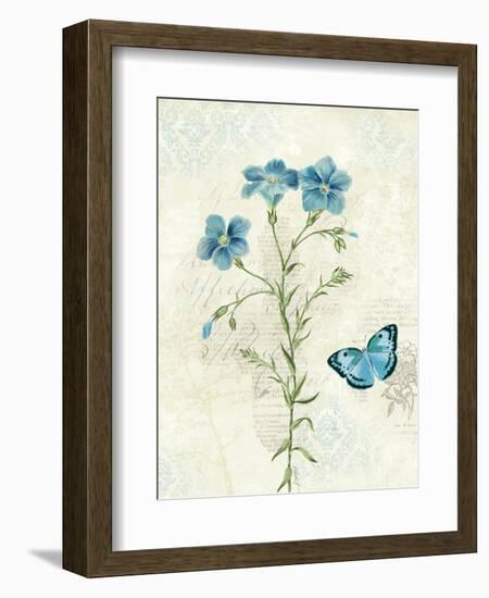 Booked Blue III Crop-Katie Pertiet-Framed Art Print