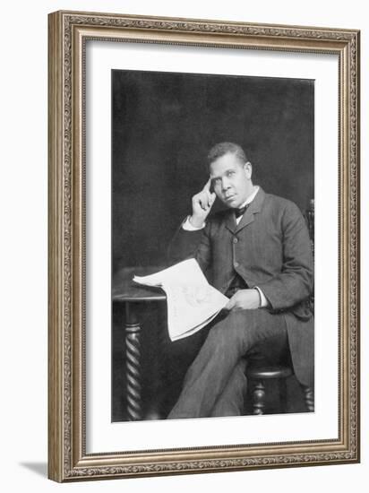 Booker T. Washington, African American Educator and Leader, 1900-null-Framed Premium Giclee Print