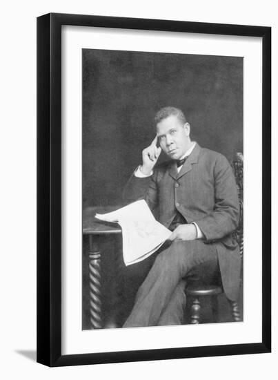 Booker T. Washington-null-Framed Art Print