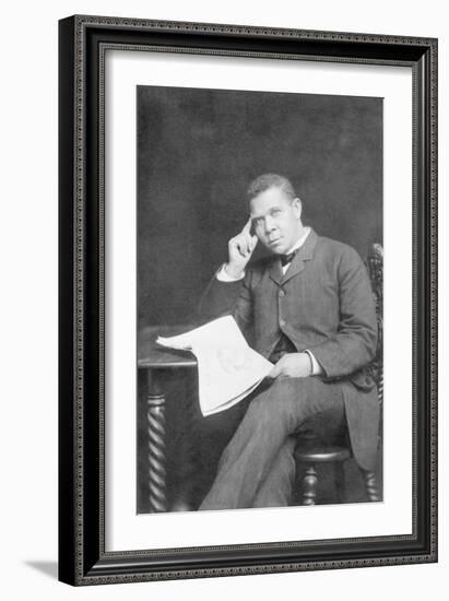 Booker T. Washington-null-Framed Art Print