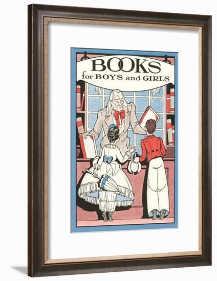 Books for Boys and Girls, Bookseller-null-Framed Art Print