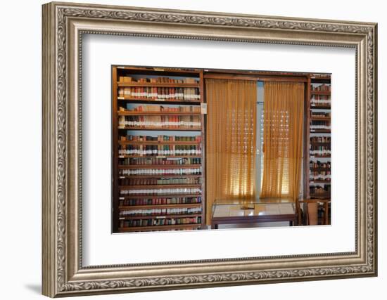 Books in a library, Tel Aviv, Israel-null-Framed Photographic Print