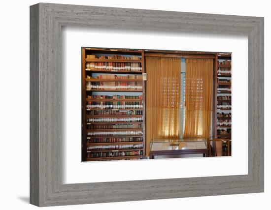 Books in a library, Tel Aviv, Israel-null-Framed Photographic Print